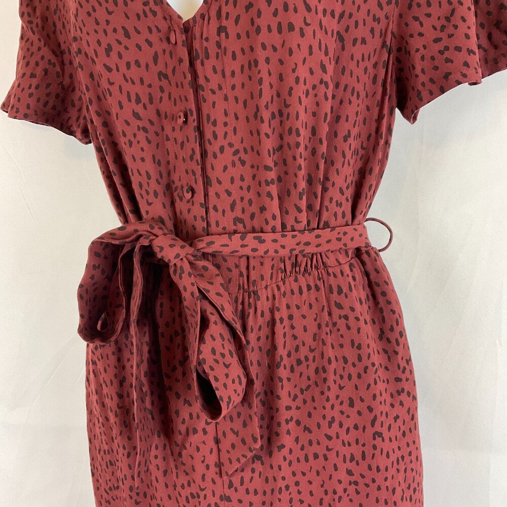 Rails Jumpsuit S Jet Rust Spotted Print Dark Red-… - image 6